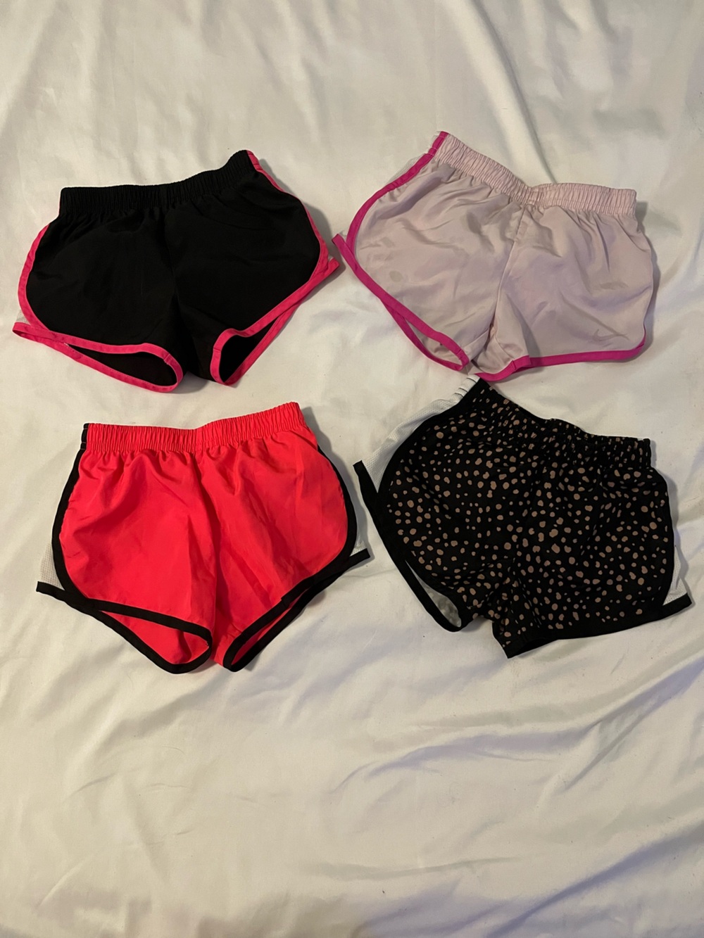 Nike girls dry fit athletic shorts lot of 4 size 3T